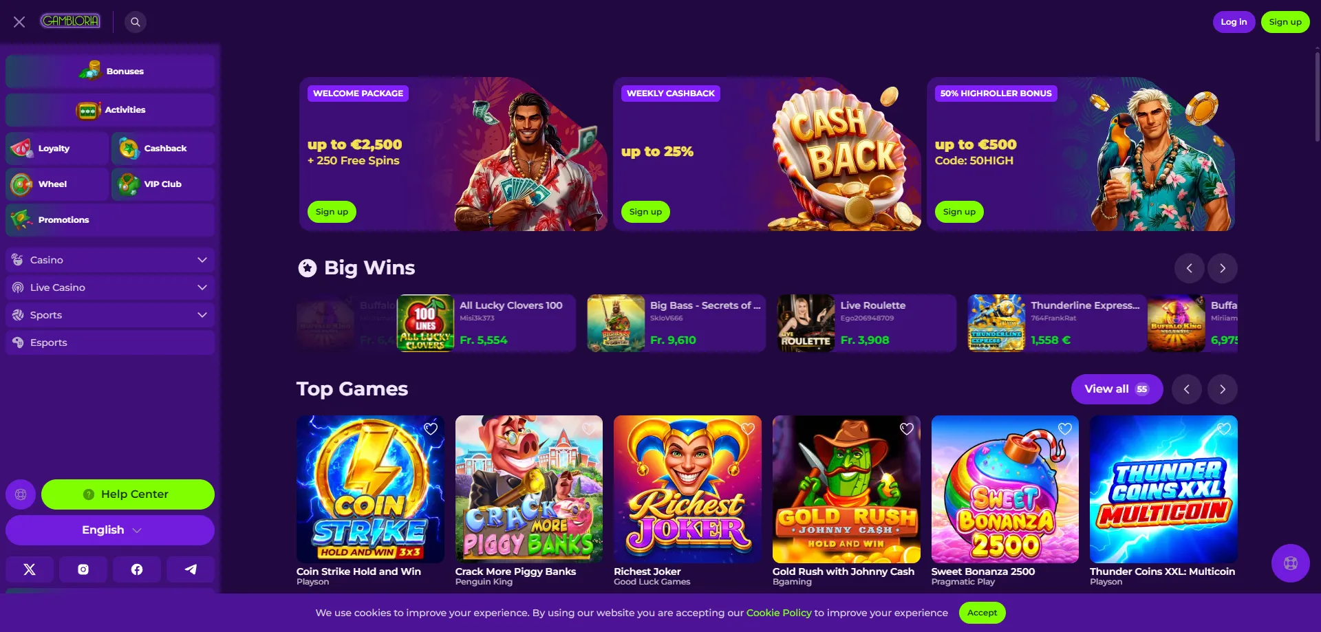 Gambloria Casino &Ouml;sterreich &ndash; &Uuml;bersicht Spieleangebot und Bonusaktionen