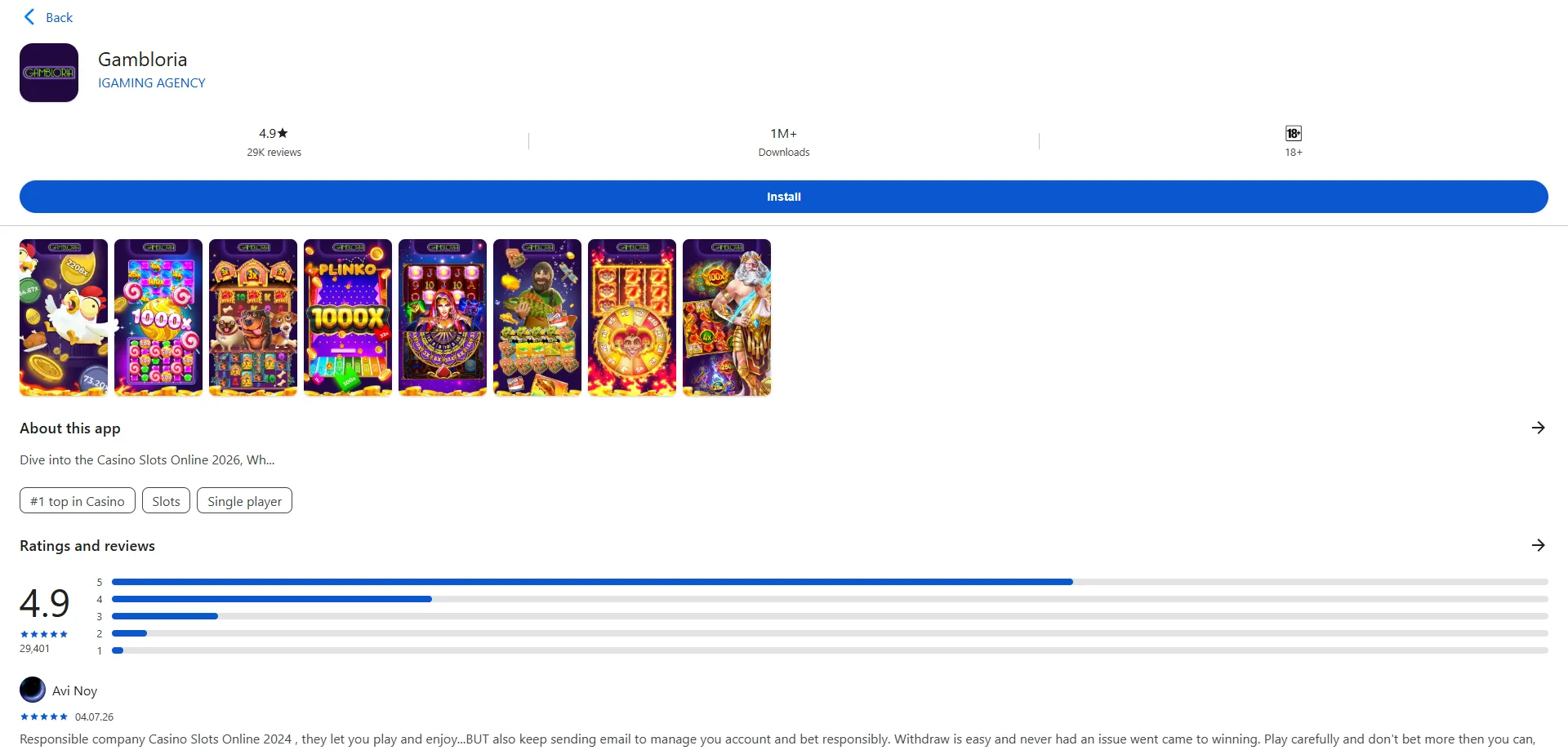 Gambloria Casino App f&uuml;r iOS und Android &ndash; mobiles Spielen ohne Einschr&auml;nkungen